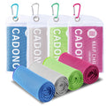CADONO 4 Pack Cooling Towel (40x12), Soft Breathable Chilly Towel, Ice Towel, Microfiber Towel for Yoga, Sport, Running, Workout