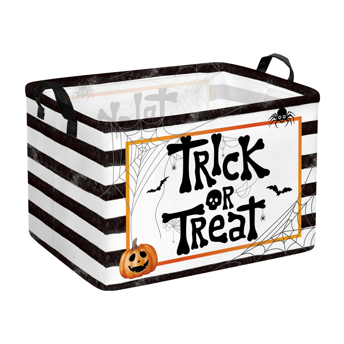 Halloween Trick or Treat Storage Basket with Handles