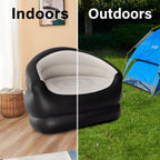 DIMAR GARDEN Inflatable Couch Outdoor Air Sofa - Beige Single Size Lazy Sofa for Camping and Relaxation