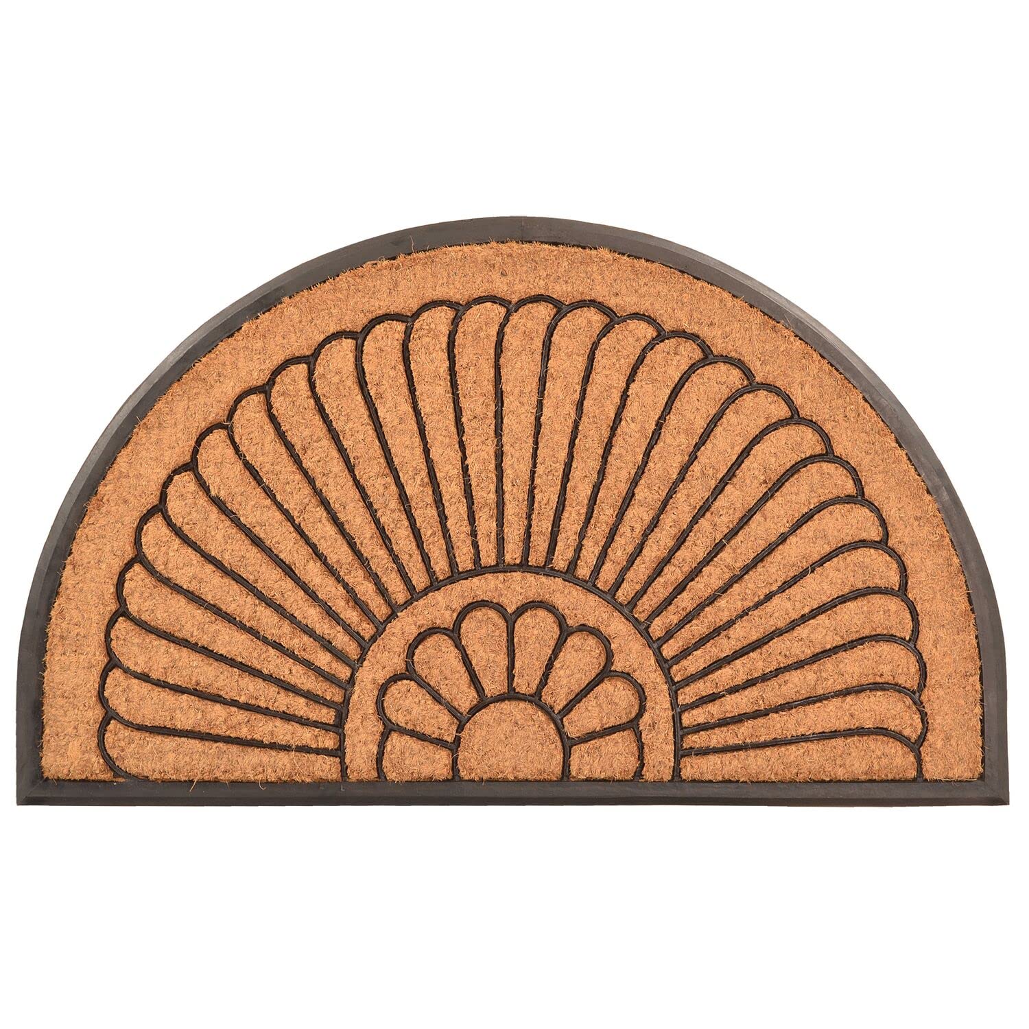 Notrax, Crescent, Rubber-Backed Natural Coir Doormat, Entry Mat For Indoor Or Outdoor Use, 24'X39', C04 (C04S2439Cr)