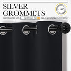 Nicetown Halloween Patio Blackout Curtain Shades - Summer Home Decoration Thermal Insulated Grommet Blackout Draperies/Drapes Fo