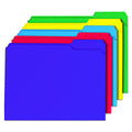 Universal 16166 File Folders, 1/3 Cut Double-Ply Top Tab, Letter, Assorted Colors (Box Of 100)