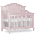 Evolur Aurora 5-In-1 Convertible Crib In Dusty Rose, Greenguard Gold Certified, Features 3 Mattress Height Settings, Sturdy And 