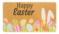 Xuoaz Easter-Decorative-Welcome-Doormat Outdoor-Entrance Easter Bunny Door Mat Non Slip Coir Front Door Mats For Spring Home Dec