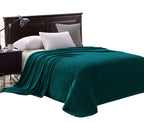 Exclusivo Mezcla Fleece Blanket Queen Size For Bed, Super Soft And Warm, All Season Use, Cozy, Plush, Lightweight, 90X90 Inches,