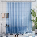 AmazerBath Premium EVA Shower Curtain Clear Blue, Luxury Shower Curtain Blue Jelly-Like Soft, Waterproof Bathroom Shower Curtain