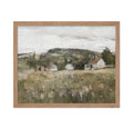 Poster Master Vintage Rural Dwelling Painting Poster - Retro Countryside Print - Fine Art - Landscape Art - Gift for Men & Women