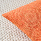 Otostar Linen Throw Pillow Covers Set Of 2 Decorative Square Pillowcases Fall Cushion Covers 24X24 Inch For Home Decor Sofa Bedroom Car 60 X 60 Cm Orange
