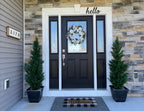 Set Of 2 Pre-Potted 5 Feet Faux Cedar Tree, Lifelike Uv Protected Front Door Decor, Porch, Garden, Entryway Topiary, Indoor/Outd