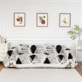 Mysky Home Boho Couch Cover For Dogs Washable Black Rhombic Couch Sofa Protector For Loveseat Sofa With Pets Friendly Chenille G