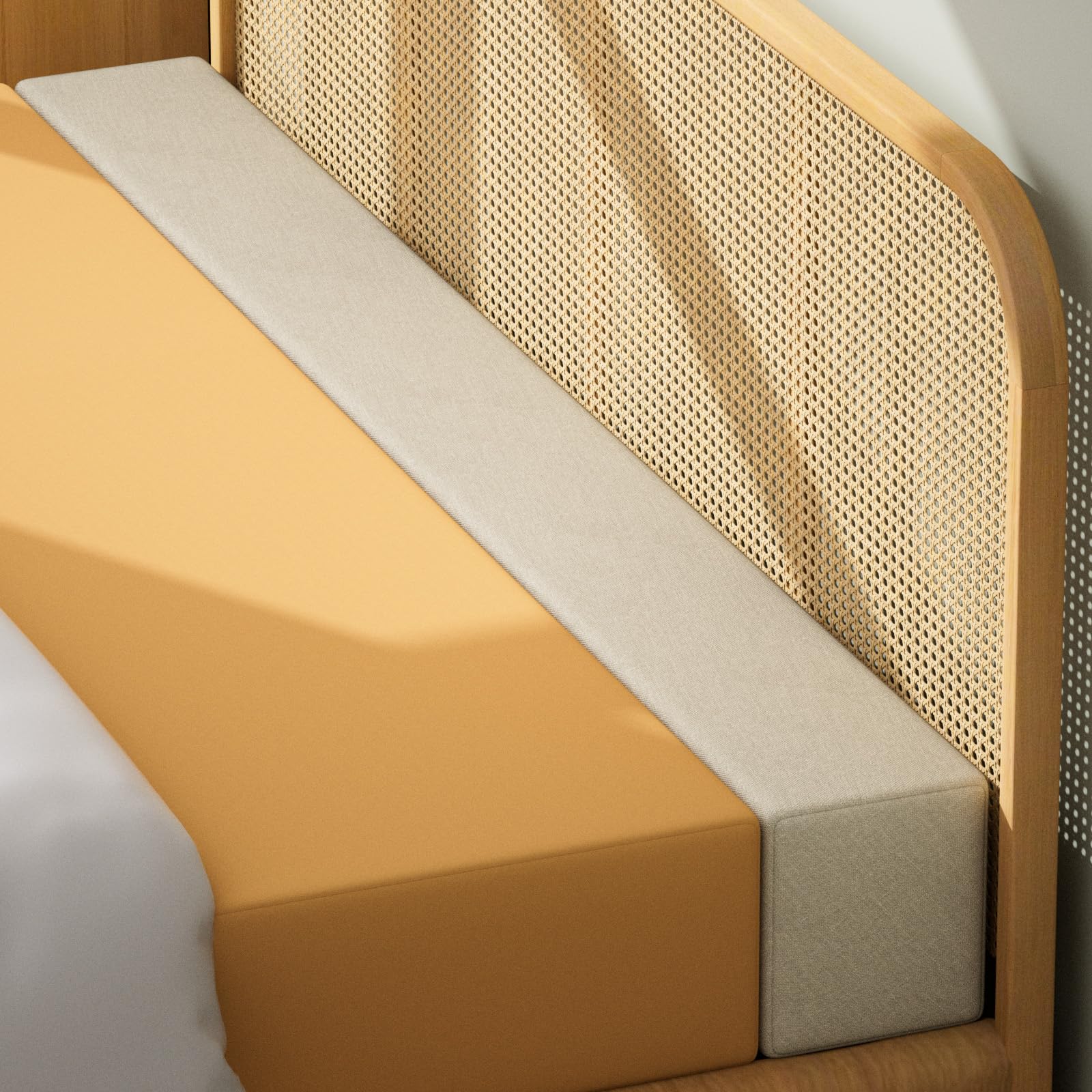 Deepshark Bed Gap Filler For Headboard,Thick Headboard Gap Filler, Space Filler Between Bed And Wall Side,High-Density Sponge, R