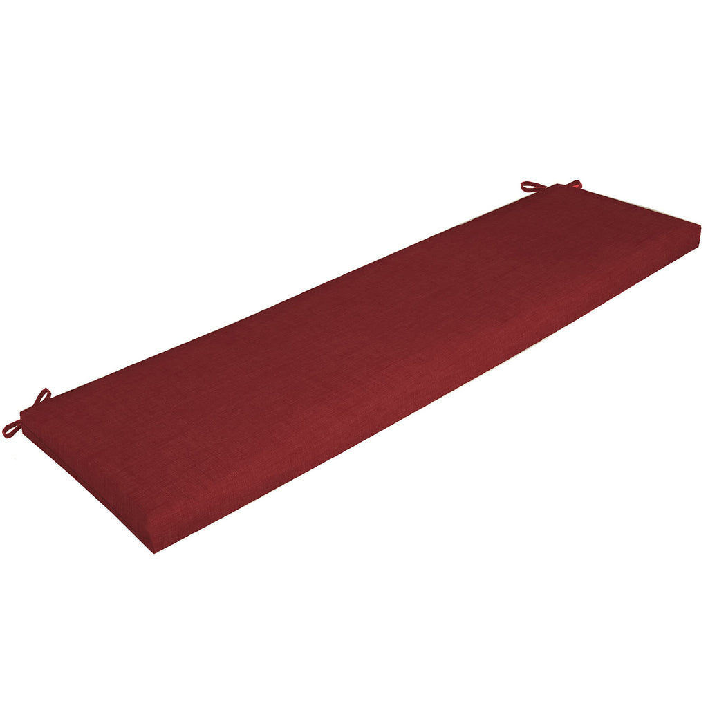 Arden Selections Outdoor Bench Cushion 17 X 46, Ruby Red Leala