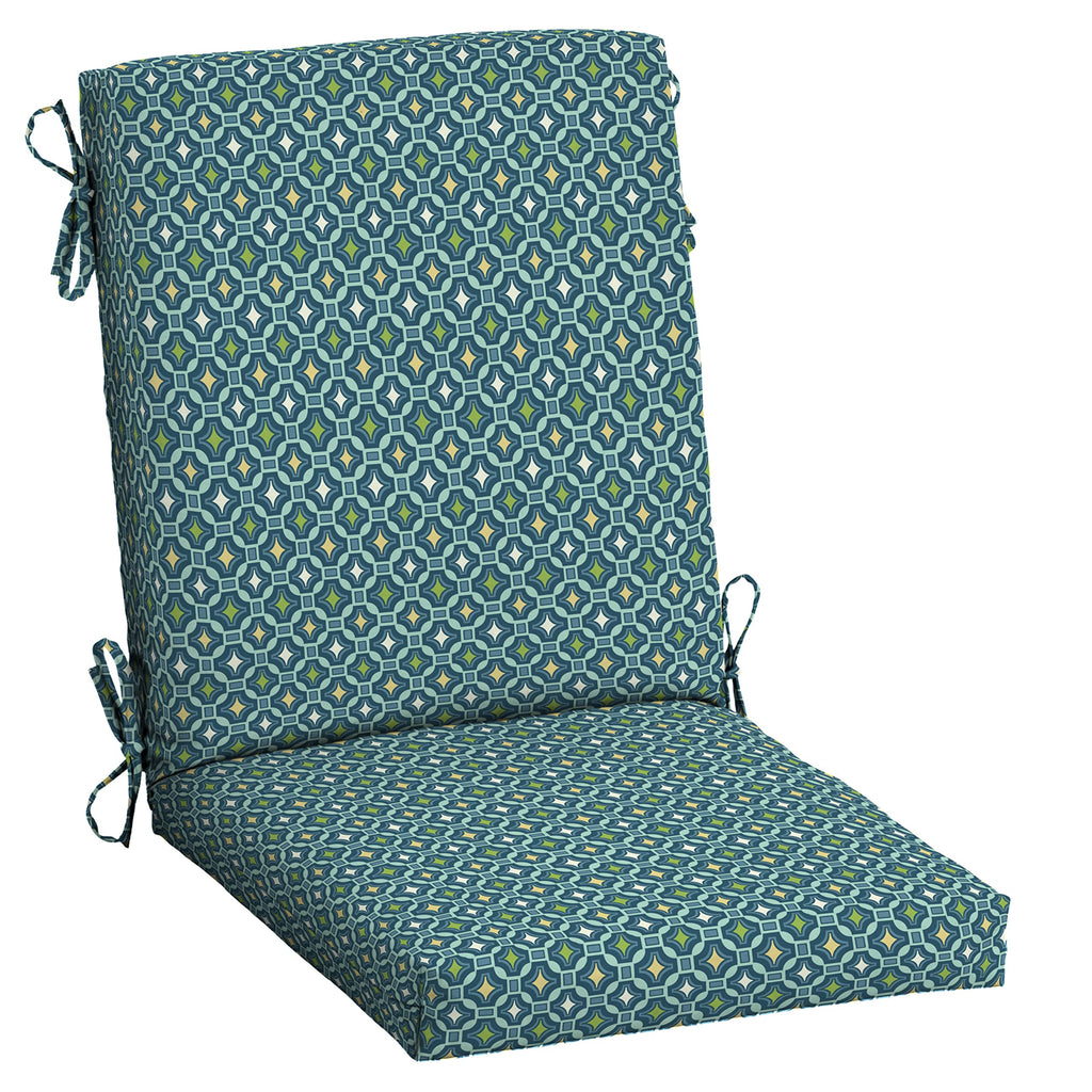 Arden Selections Outdoor Dining Chair Cushion 20 X 20, Water Repellent, Fade Resistant 20 X 20, Onyx Cebu