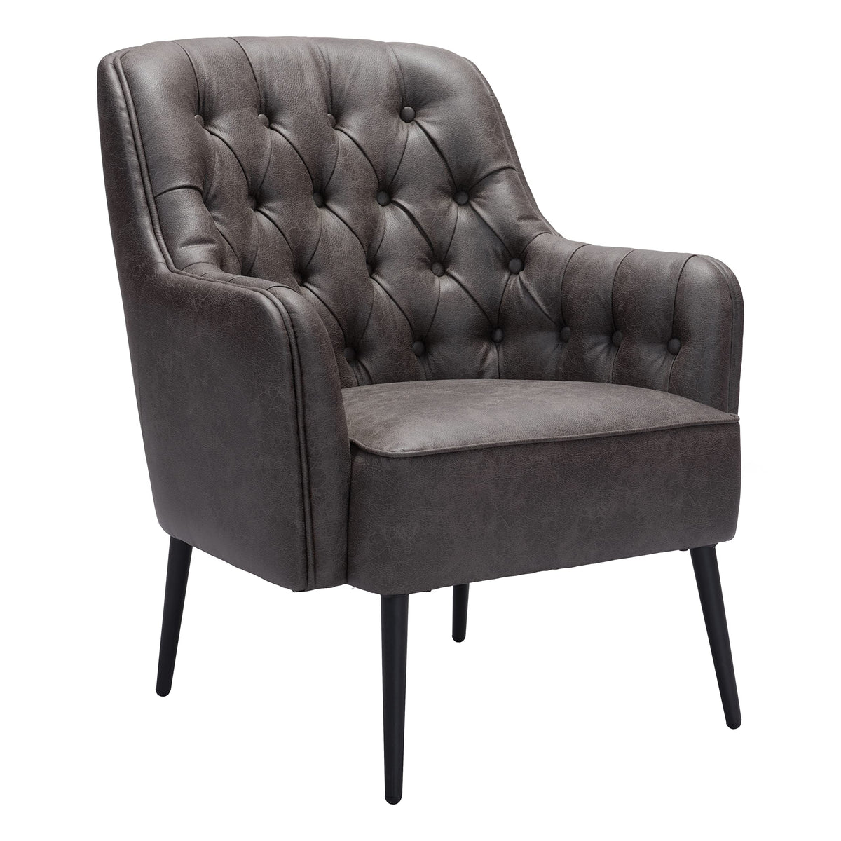 Zuo Tasmania Accent Chair Vintage Black