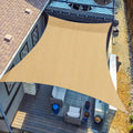 Sunlax Sun Shade Sail, 10'X13' Sand Rectangle Canopy Shades For Outdoor Patio Pergola Cover Sunshade Sails Uv Blocking Canovas C