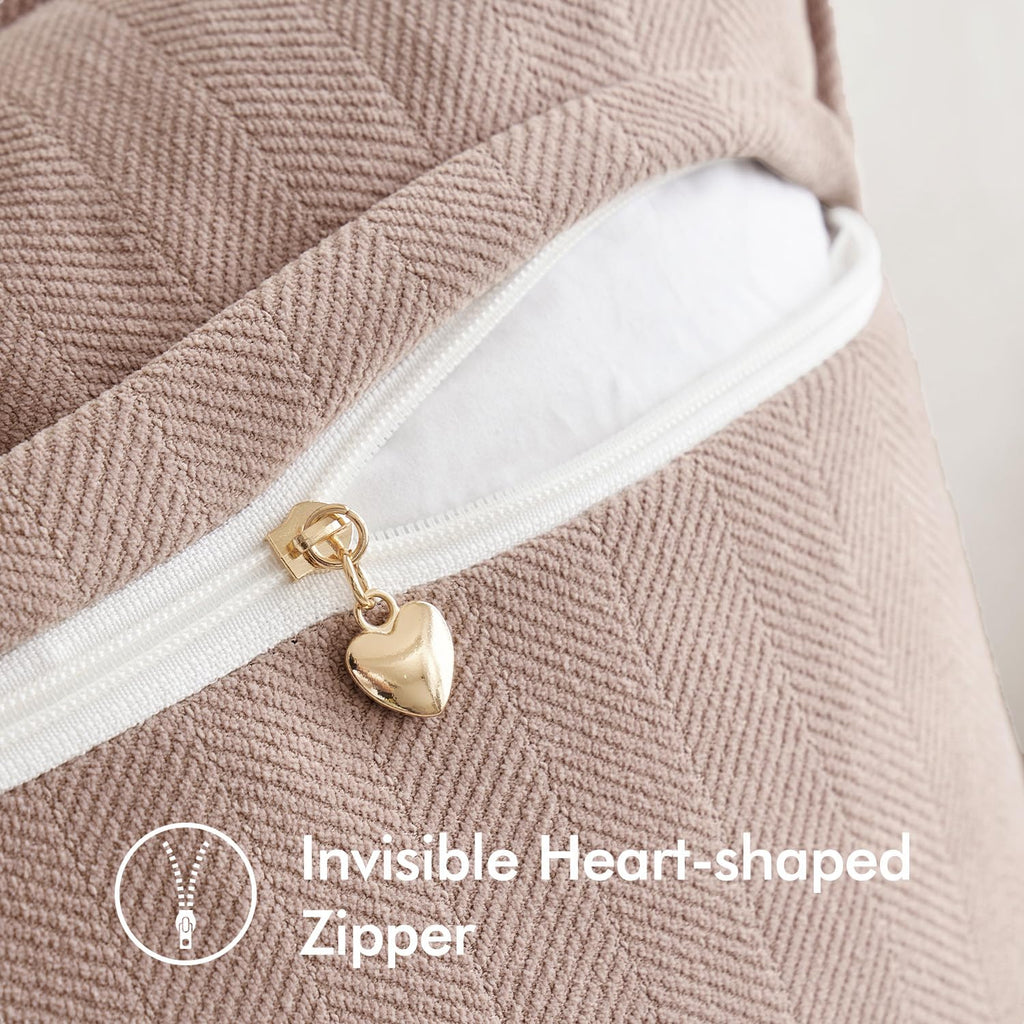 Miulee Pack Of 2 Blush Pink Decorative Pillow Covers 20X20 Inch Soft Chenille Couch Throw Pillows Farmhouse Cushion Covers With Elegant Design For Sofa Bedroom Living Room Spring Decor Valentines Day