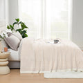 Snuggle Sac Ultra Soft Ivory Bedding Blanket Twin Xl, Warm Fluffy Microfiber Blankets For Bed, Living Room, Oversized Bed Blanke