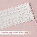 MIULEE Baby Pink 90 Blackout Curtains 2 Panels Set, Thermal Insulated Room Darkening, Rod Pocket/Pinch Pleated, 52W x 90L