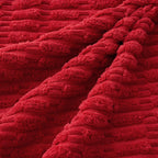 Miulee Pack Of 4 Red Corduroy Decorative Throw Pillow Covers 20X20 Inch Soft Boho Striped Pillow Covers Modern Farmhouse Home Decor For Sofa Living Room Couch Bed