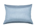 Aiking Home Solid Faux Silk Decorative Pillow Cover, Zipper Closure, 12 By 18 Inches, Slate Blue
