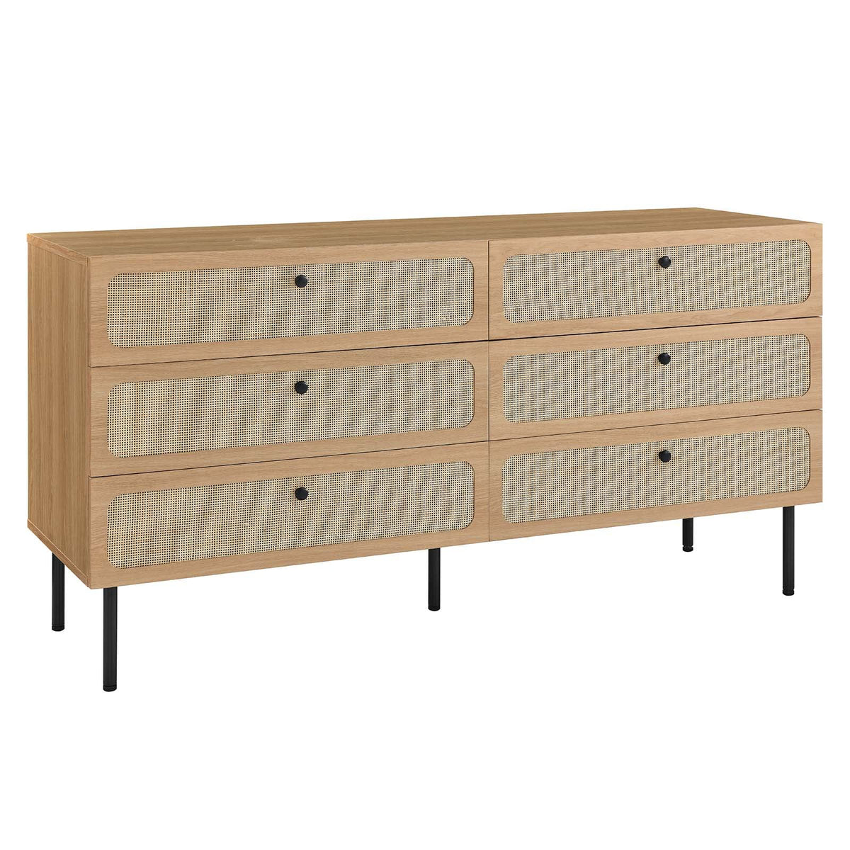 Modway Chaucer, 6-Drawer Dresser, Oak