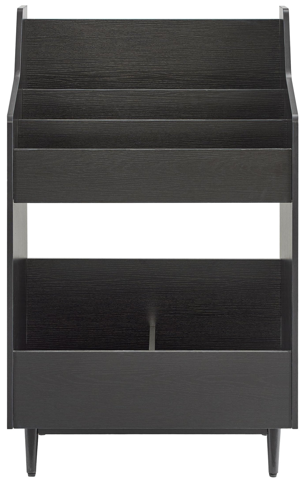 Crosley Furniture Liam Vinyl Record Storage Stand, Tiered Storage Shelves for Records, Black