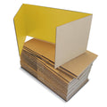 12 X 48 Study Carrel Yellow Corrugated Pack Of 24