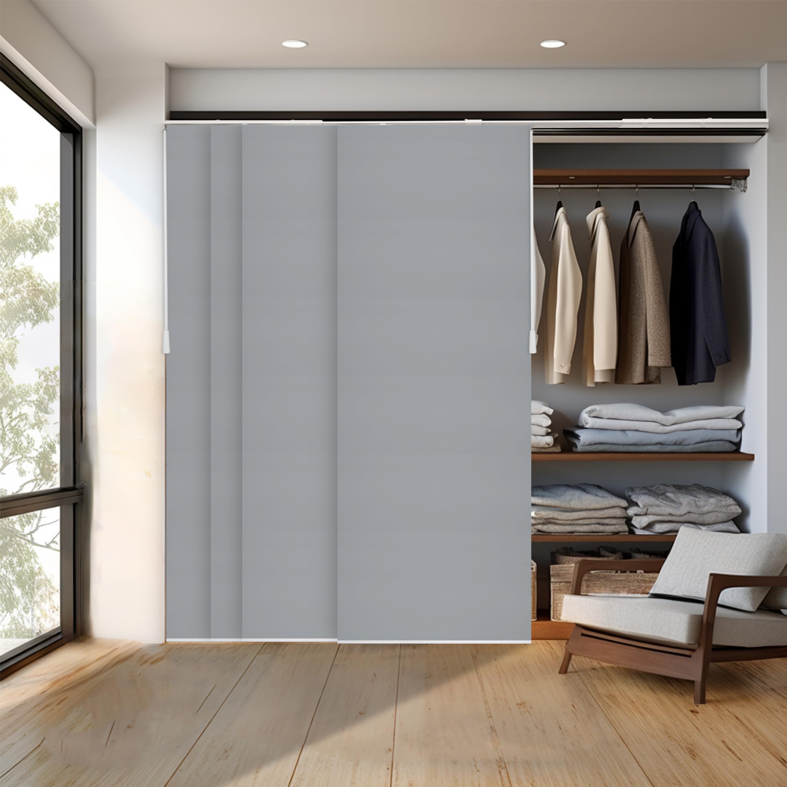 CHICOLOGY Sliding Door Blinds , Blinds for Sliding Glass Doors , Sliding Glass Door Blinds , Vertical Blinds for Patio Doors , R