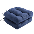 Ipynbap Outdoor Chair Cushions Set Of 2, Patio Furniture Cushions For Wicker Chair, 19X19 Tufted Outdoor Seat Cushions With Ties