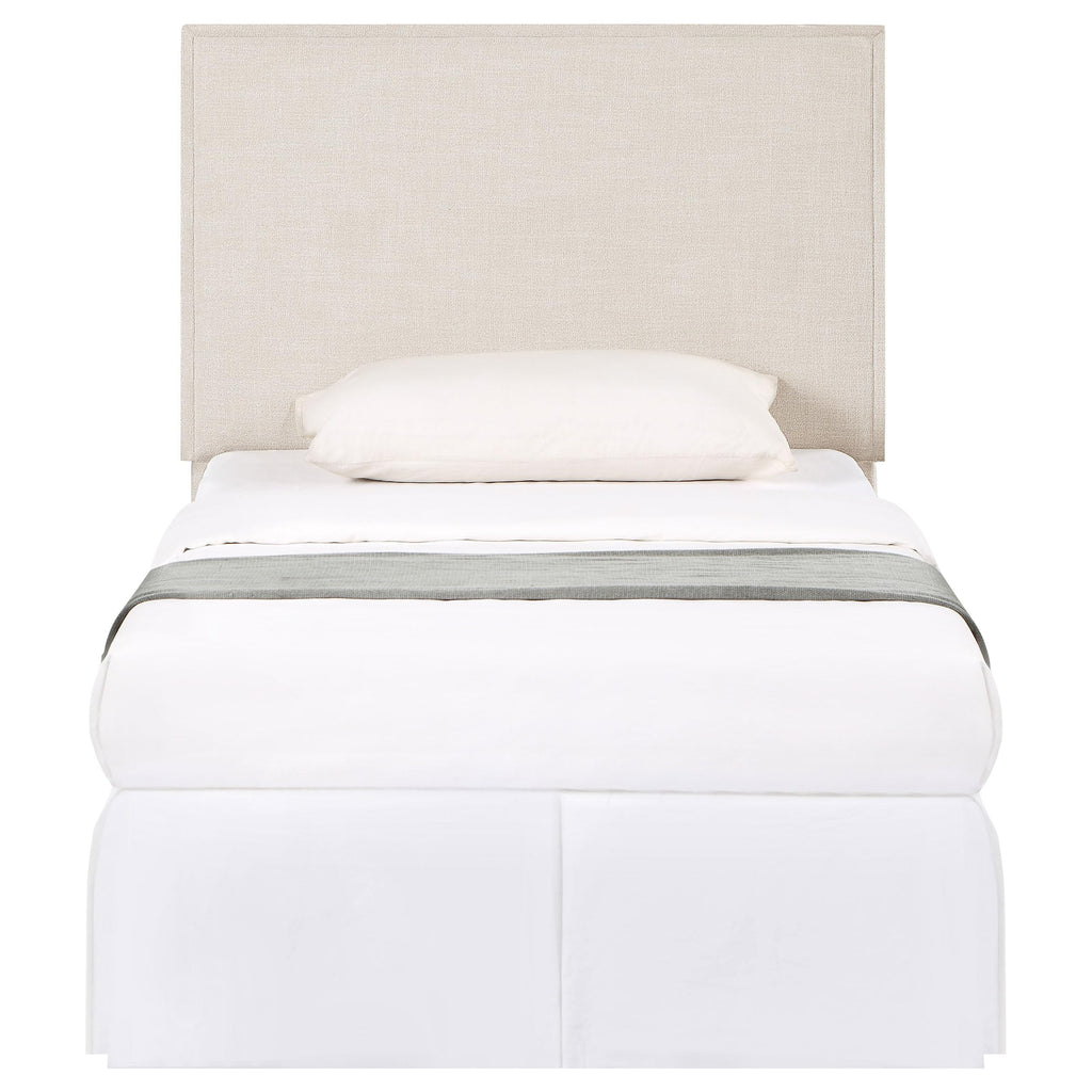 Coaster Home Furnishings Izzy Contemporary 47-inch Fabric Upholstered Panel Headboard for Bedroom Twin Size Sand 315985T