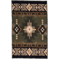 YHSF South West Native American Area Rug C318 (Sage Green, 2 Feet x 3 Feet 4 Inches)