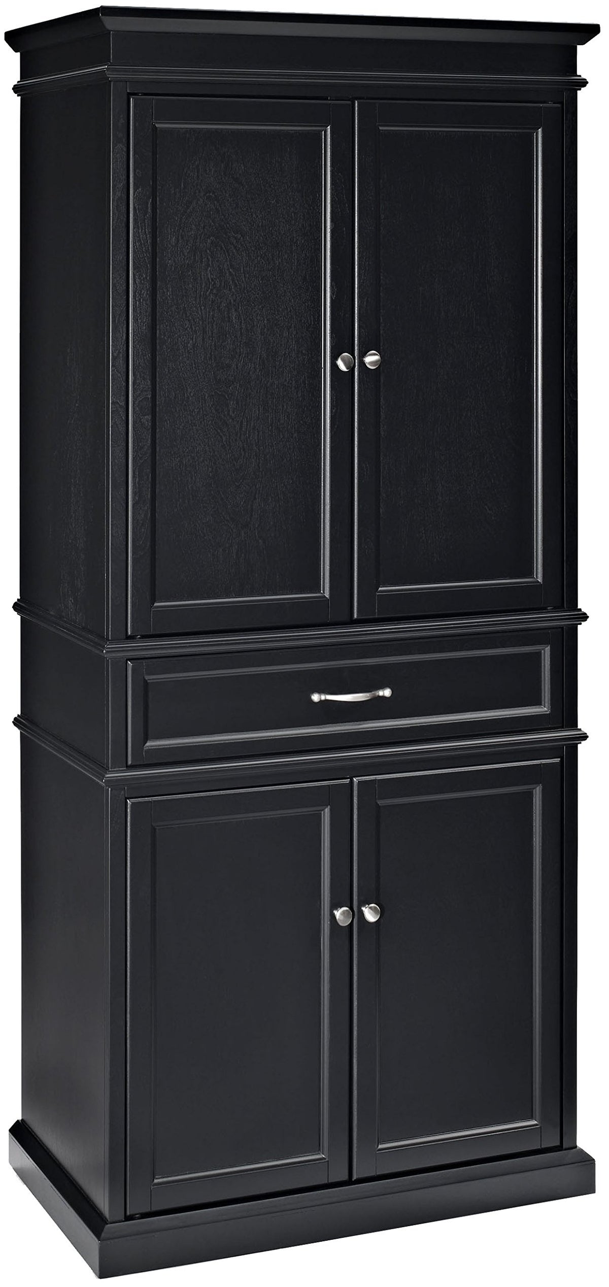 Crosley Furniture Parsons Pantry Cabinet, Black