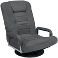 Best Choice Products Swivel Gaming Chair 360 Degree Multipurpose Floor Chair Rocker for TV, Reading, Playing Video Games w/Lumba
