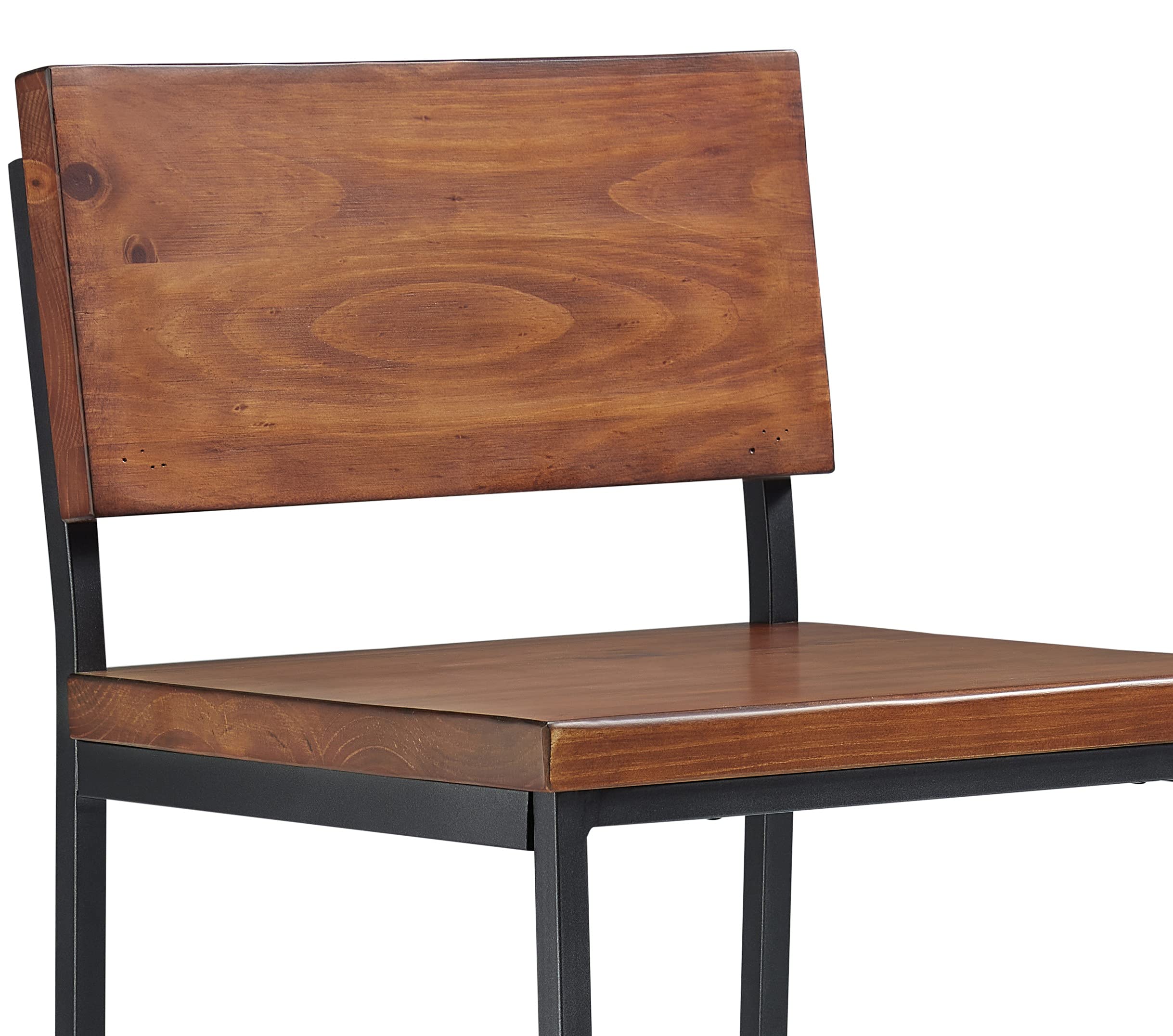 Progressive Furniture Sawyer Wood/Metal Bar Stool, Brown