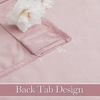 Ryb Home Pink Velvet Curtains 108 Inches- Blackout Curtains For Living Room, Thermal Insulated Noise Reducing Panels Soft Luxury Window Decor For Bedroom, Blush Pink, W52 X L108 Inches, 2 Panels
