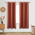 KOUFALL 72 Inches Long Room Darkening Curtains for Living Room 2 Panels Set Summer Fall Blackout Grommet Window Drapes for Bedro