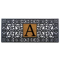 Calloway Mills 170011741A Rubber Monogram Doormat, 17' X 41' (Letter A)