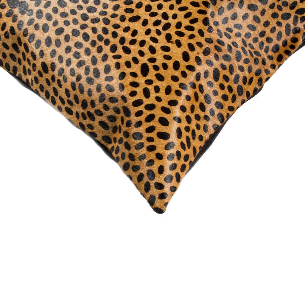 HomeRoots Decor 18-inch x 18-inch x 5-inch Sensational Cheetah Torino Kobe Cowhide - Pillow