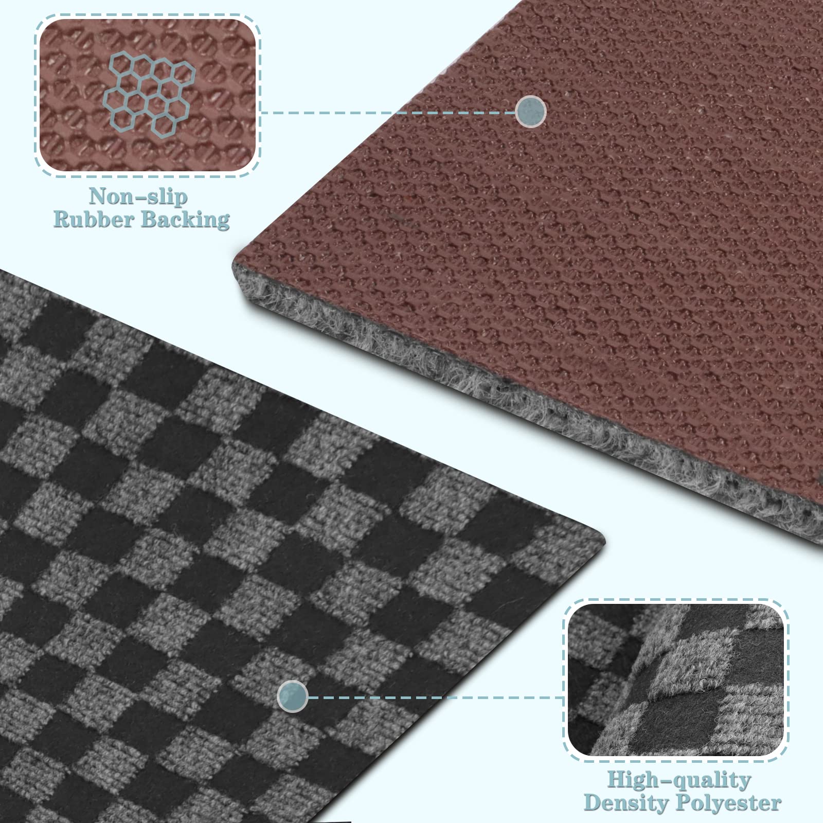 Runner Rug 3Ft X 6Ft, Ayoha 2'-82' Utility Carpet Runner For Entryway Hallway Aisles Balcony Garages, Area Rugs With Non-Slip Ru