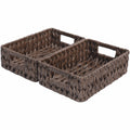 GRANNY SAYS Wicker Baskets with Handles,Small Woven Basket for Storage, Waterproof Storage Basket Organizer,Decorative Storage B