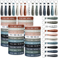 Sratte 120 Pcs Motivational Wristbands Gifts Inspirational Keychains Christmas Appreciation Gift for Employee Volunteer(Neutral 