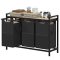 Heybly Laundry Hampers, 3    12.5 Gal Laundry Basket with Large Desktop Sorter for Laundry Room organization, Bathroom and Dorm 