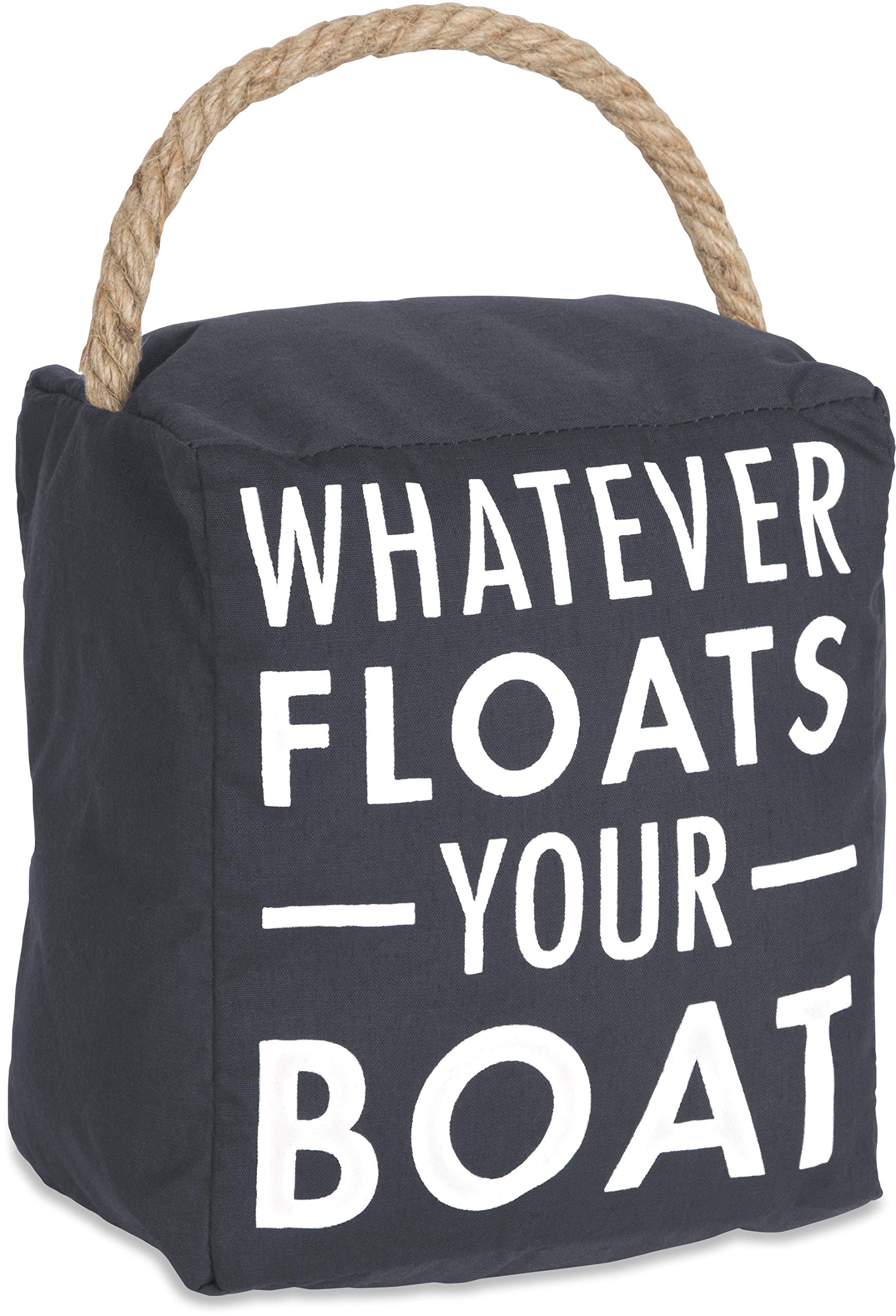 Pavilion Gift Company Whatever Floats Your Boat Dark Gray Door Stopper, Grey, 5' X 6'
