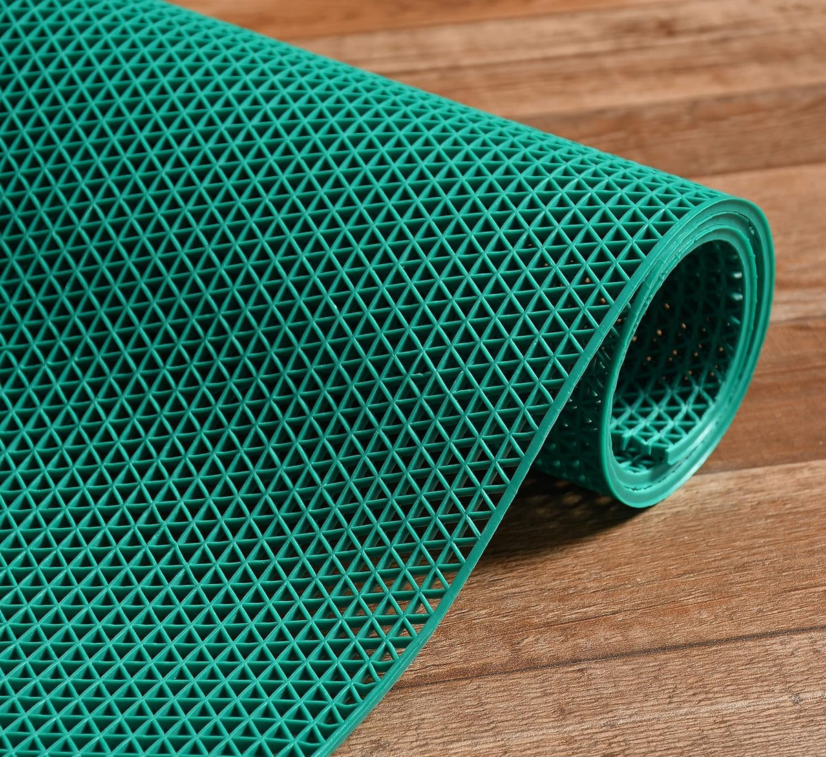 VNQ! Anti Skid & Multipurpose Rubber Mat/Bathroom Mat/Shower Mat/Carpet/Rugs/Rainmat/Swimming Pool Mat Colour Green|(2X12 Feet)