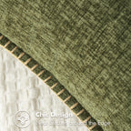 Miulee Pack Of 2 Couch Throw Pillow Covers 20X20 Inch Olive Green Farmhouse Decorative Pillow Covers With Stitched Edge Soft Chenille Solid Dyed Spring Pillow Covers For Sofa Bed Living Room