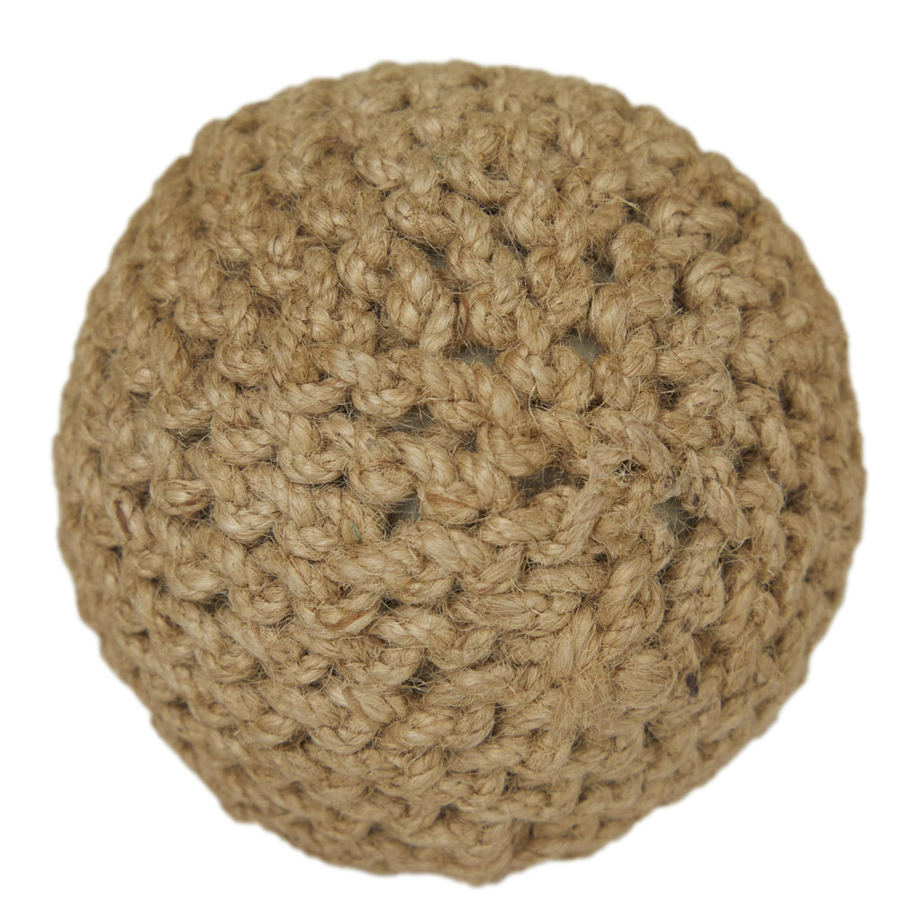 Deco 79 Jute Rope Handmade Decorative Ball Orbs & Vase Filler With Varying Designs, Set Of 4 4''W, 4''H, Brown