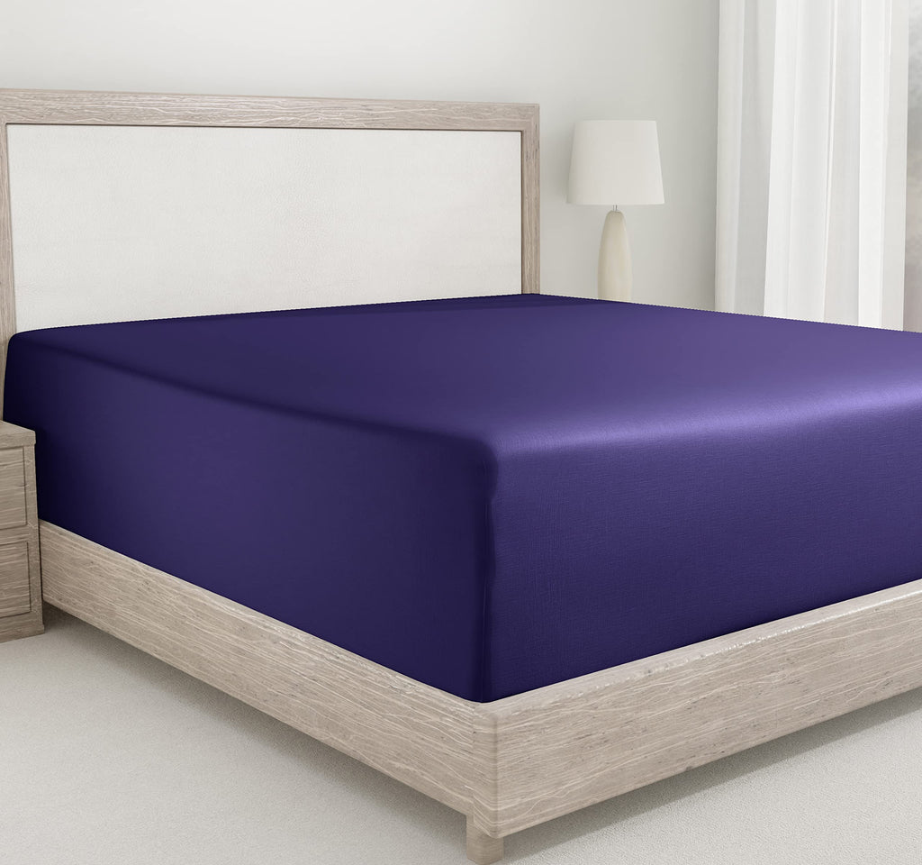 California Design Den Twin Fitted Sheet Cotton, Soft 400 Thread Count 100% Cotton, No Pop-Off Elastic, Deep Pocket Cooling Sheet
