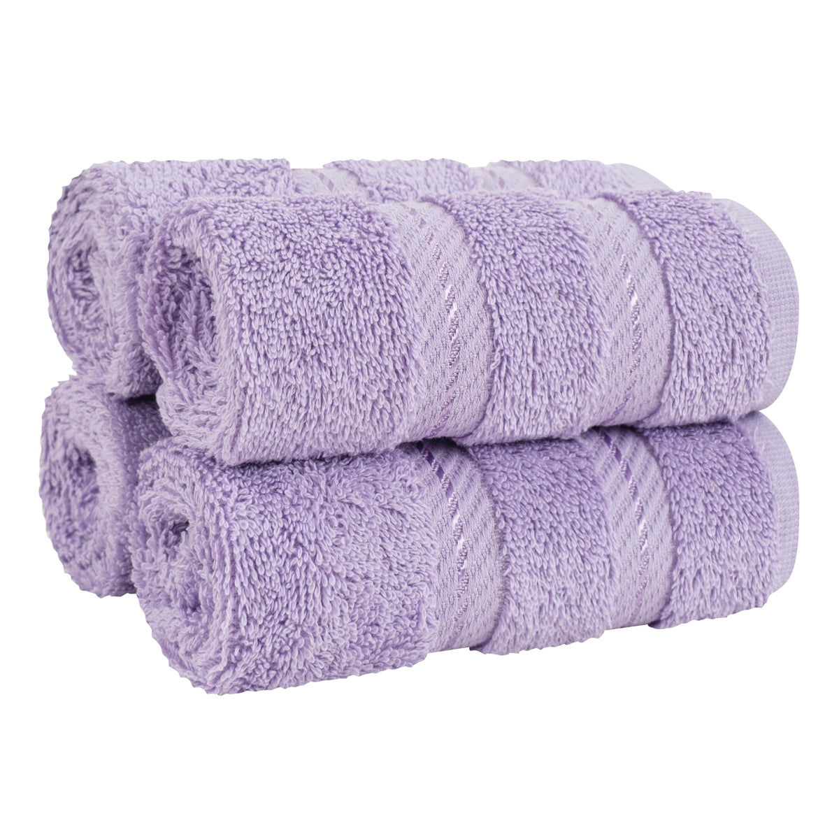 American Soft Linen Luxury Washcloths for Bathroom, 100% Cotton 4 Piece Turkish Wash Cloth Set, 13x13 in Soft Rags for Body and 