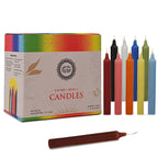 Raajsee Unscented Mini Taper Candles (Multi-color) | 4 Inches Dinner Candle Sticks| Smokeless, and Dripless| Paraffin Wax with C