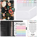 Skydue Budget Binder With 8Pcs Cash Envelopes, Money Saving Binder With 12Pcs Expense Budget Sheets,2Pcs Challenge Trackers, And